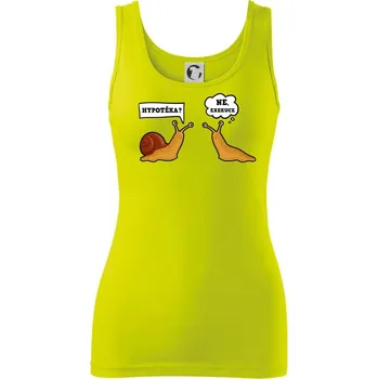 Dámské tričko Hypotéka exekuce - Dámské tílko - XL ( Limetková )