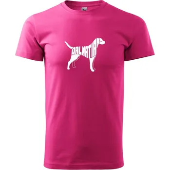 Dalmatin - Klasické pánské triko vyšší gramáže - XS ( Purpurová )