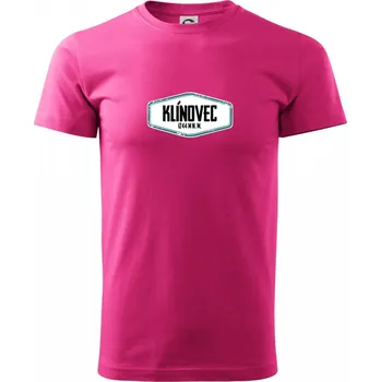 Pánská móda Hora Klínovec - Klasické pánské triko vyšší gramáže - L ( Purpurová )