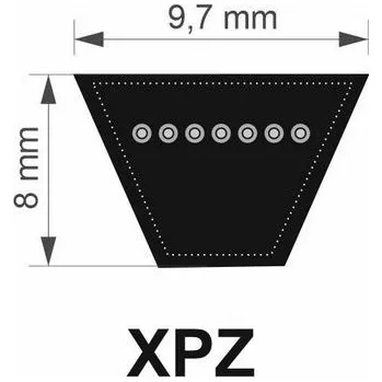 Megadyne 9,7x1400 Lw/ 1413 La XPZ řemen klínový