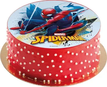 Jedlá dekorace na dort Dekora Jedlý papír kulatý 16 cm Spiderman
