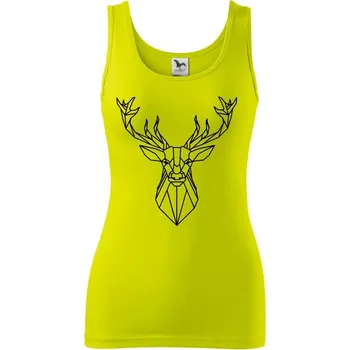 Geometrie - Jelen velký - Dámské tílko - XS ( Limetková )