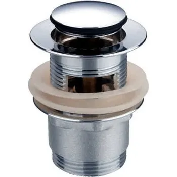 Sifon Odtokový ventil KLIK-KLAK krátký, malá zátka, celokovový