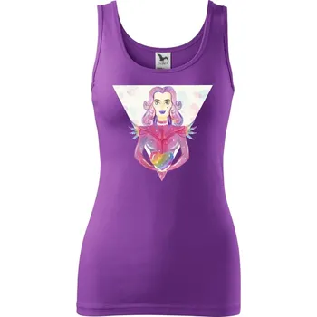 Dámské tričko Pride múza - Dámské tílko - 2XL ( Fialová )