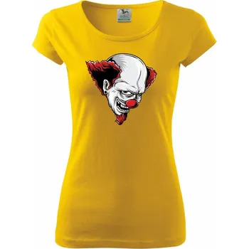 Dámské tričko Šílený klaun - Dámské triko Pure - S ( Žlutá )