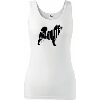 Dámské tričko Malamut - Dámské tílko - 2XL ( Bílá )