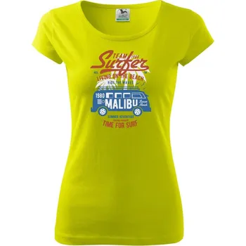 Team Surfer 1980 - Dámské triko Pure - L ( Limetková )