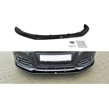 Karosérie Spojler předního nárazníku lipa v.2 AUDI S3 8P (FACELIFT MODEL) 2009-2013 černý lesklý plast