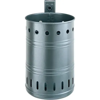 Odpadkový koš Odpadkový koš, design "s otvory", objem 35 litrů, žárově zinkovaný