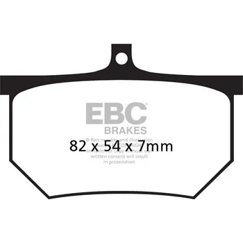 Brzdová destička Brzdové destičky EBC FA107/2A