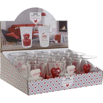 Svíčka Svíčka "MY LOVE" 7x7x9.8/sklo/2dr.