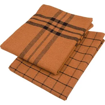Utěrka Kuchyňské utěrky Johana hnědé 2 ks