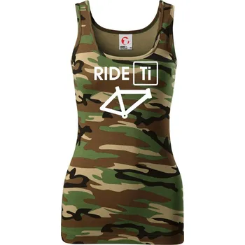 Dámské tričko Ride Ti - Dámské Maskáčové tílko - L ( Hnědý maskáč )