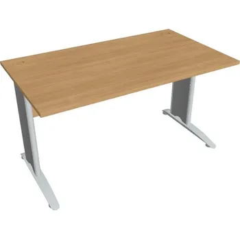 Kancelářský vozík HOBIS kancelářský stůl pracovní rovný - CS 1400, dub + doprava zdarma