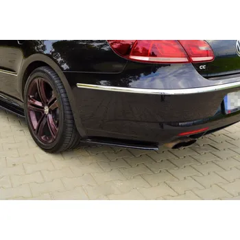 Tuning Splittery zadní boční VOLKSWAGEN CC R-LINE černý lesklý plast