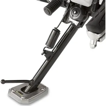 Rám pro motocykl ES1111 rozšíření bočního stojánku Honda CB 500 X (13-23), Transalp 700 (08-13), stříbrné hliníkové
