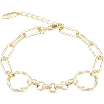 Náramek biju Pozlacený náramek 14k, kombinovaný s kolečky 2001975