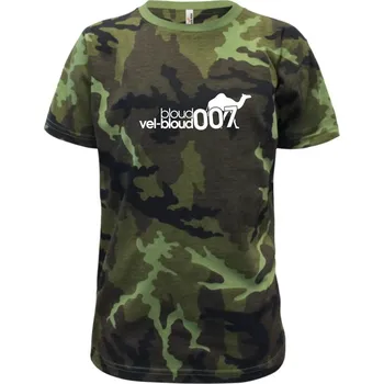 Chlapecké tričko Velbloud 007 - Dětské maskáčové triko - 146 cm/10 let ( Zelený maskáč )