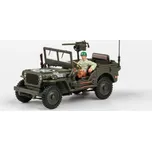 Cararama Ton Military Vehicle With Gun - US Version 2, 1:43