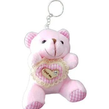 IDARY Přívěšek medvídek I love you - růžový