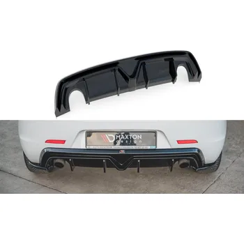 Auto-moto Difuzor zadního nárazníku Alfa Romeo Giulietta Facelift duplex černý lesklý plast