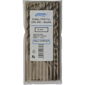 Vrták Vrták OREN DIN 340 HSS-Co., vybrušovaný 2 mm