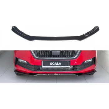 Karosérie Spojler pod přední nárazník lipa V.2 Škoda Scala 2019 - černý lesklý plast