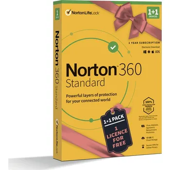 Antivir Norton 360 Standard 10 GB VPN krabicová verze 1 zařízení 1 rok