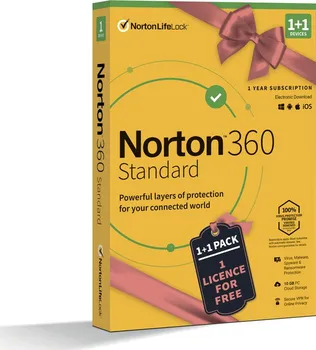 Antivir Norton 360 Standard 10 GB VPN krabicová verze 1 zařízení 1 rok