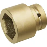 Nejiskřivý nástrčný klíč 6hranný - k použití na nárazový šroubovák, 1 1/2“ x 65 mm, z bronzu, do Ex