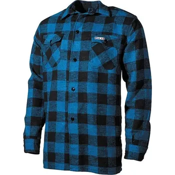 FOX Outdoor Košile kostkovaná dřevorubecká MODRÁ/ČERNÁ velikost: M