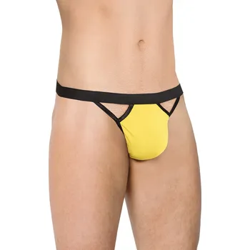 Pánské tanga SoftLine Pánská tanga 4530 žlutá + Doprava zdarma