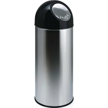 Odpadkový koš Push nádoba na odpad, z nerezu, objem 55 litrů