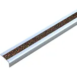 Protiskluzová nášlapná schodová hrana, Aluminium m2, třpytivý zlatý pruh, š 800 mm, typ B