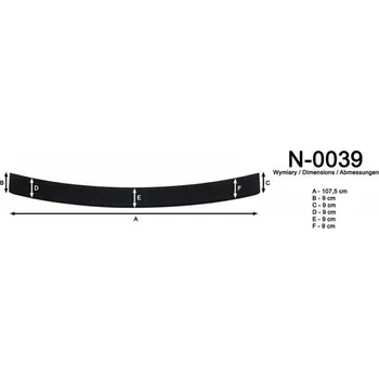 Lišta karosérie Nášlap kufru Suzuki SX 4 II 2013 S-cross