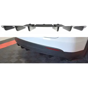 Nárazník Difuzor zadního nárazníku TESLA MODEL X 2015- černý lesklý plast