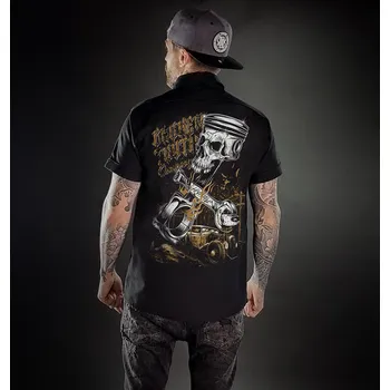 Pánská košile košile pánská HYRAW - CHEMISE MOTOR - S