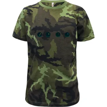 Evolution squash muž-žena - Dětské maskáčové triko - 146 cm/10 let ( Zelený maskáč )