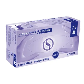 Sempermed Sempercare Nitril Skin2 nepudrované fialové 200 ks, M