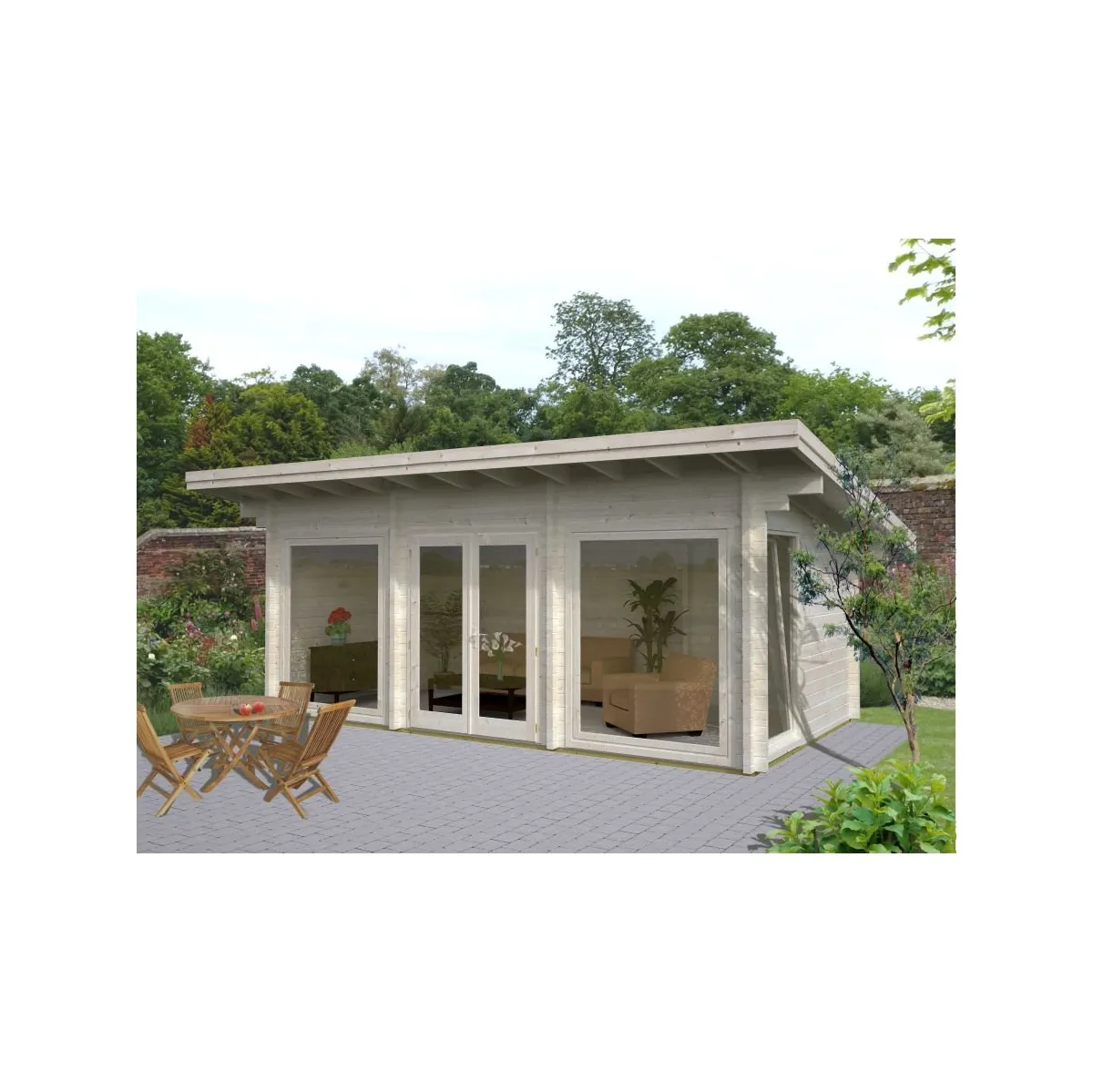 Foto Zahradní domek Palmako Heidi PM70-175 6,4 x 3,6 m smrk - Zbozi.cz