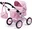Bayer Design Trendy kočárek pro panenky do 46 cm, růžový/leopard