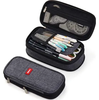 Penál Skládatelný školní penál na tužky - šedá