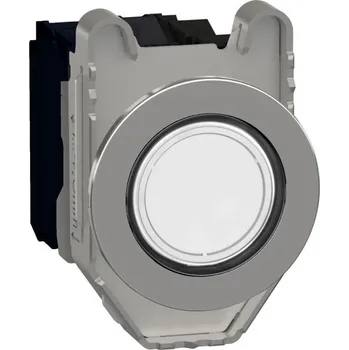 vypínač a zásuvka SCHN XB4FW31M5 Ovládač stiskací prosvětlený, zapuštěná montáž, Bílá, 230V AC, 1Z + 1V RP 1,5kč/ks