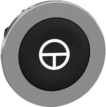 Elektroinstalační materiál SCHN ZB4FA245 Ovládací hlavice stiskací se symbolem, zapuštěná montáž, Černá