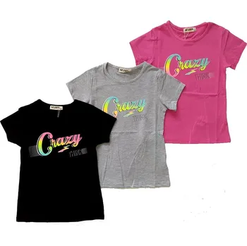 SEZON DÍVČÍ TRIČKO "CRAZY" Barva: šedá, Velikost: 146