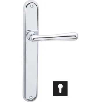 Dveřní kování Elegant Cobra interiérové kování Provedení: pravá klika/koule - otvor pro FAB klíč PZ-RE, Povrch: matný chrom, Rozteč: 90