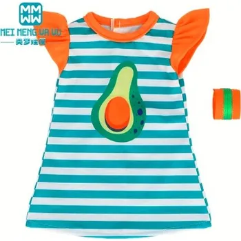 Hračka Různé šatičky pro panenku Baby Born či American Girl Varianta: pruhované s avokádem