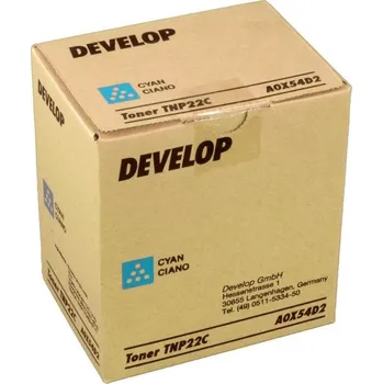 Počítač Develop azurový (cyan) toner, DTNP-22C, A0X54D2, 6000 stran při 5% pokrytí, pro Develop Ineo +35