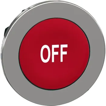 vypínač a zásuvka SCHN ZB4FA435 Ovládací hlavice stiskací se symbolem, zapuštěná montáž, Rudá