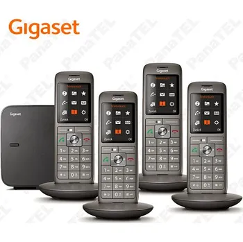 Stolní telefon Gigaset CL660 QUATTRO ☎ Pevná linka ✓4 sluchátka ✓Zobrazení čísla volajícího ✓Hlasitý telefon ✓Velký LCD
